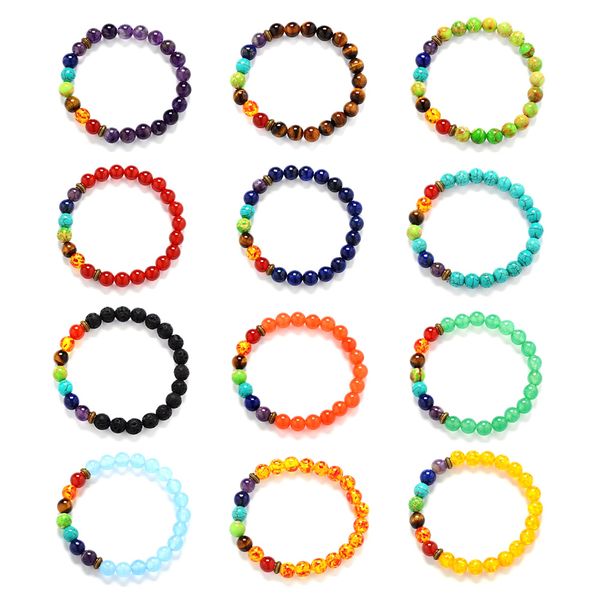 8 мм натуральный камень йога браслет новый 7 чакра браслет мужчины черная лава исцеление баланс бусины рейки будда молитва для женщин, Black
8 мм натуральный камень йога браслет новый 7 чакра браслет мужчины черная лава исцеление баланс бусины рейки будда молитва для женщин, Black