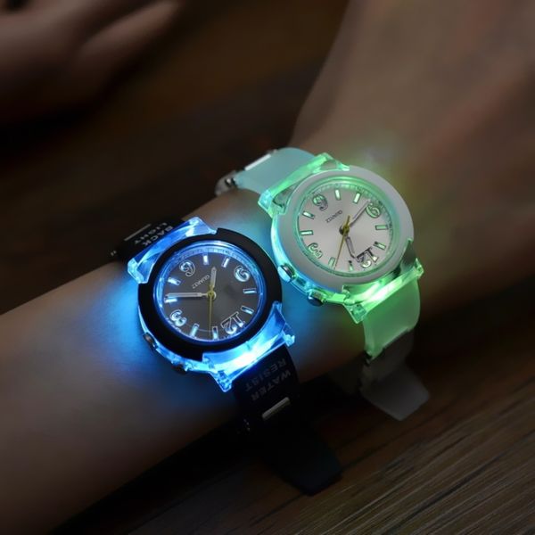 women luminous color led watches harajuku fashion trend of male and female students couple jelly transparent silicone girl child gift watch, Slivery;brown
women luminous color led watches harajuku fashion trend of male and female students couple jelly transparent silicone girl child gift watch, Slivery;brown