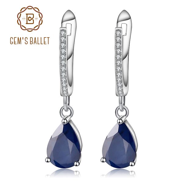 gem's ballet 5.05ct natural blue sapphire gemstone drop earrings 925 sterling silver fine jewelry for women wedding, Golden;silver
gem's ballet 5.05ct natural blue sapphire gemstone drop earrings 925 sterling silver fine jewelry for women wedding, Golden;silver