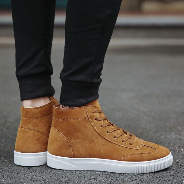men causal shoes front lace-up ankle boots shoes casual high vintage men shoes tenis masculino adulto branco, Black
men causal shoes front lace-up ankle boots shoes casual high vintage men shoes tenis masculino adulto branco, Black