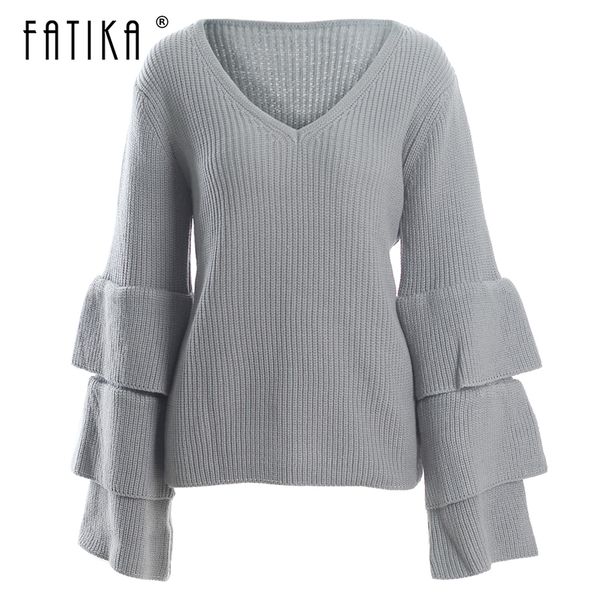 fatika 2018 pullovers sweater loose v neck long butterfly sleeve sweaters warm pure color knitted autumn winter women's clothing, White;black
fatika 2018 pullovers sweater loose v neck long butterfly sleeve sweaters warm pure color knitted autumn winter women's clothing, White;black