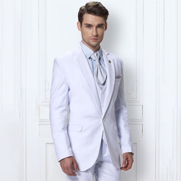 formal white men suits wedding suits groom tuxedos customn made business man blazers jacket 3pieces pants vest slim fit groomsmen suit party, Black;gray
formal white men suits wedding suits groom tuxedos customn made business man blazers jacket 3pieces pants vest slim fit groomsmen suit party, Black;gray