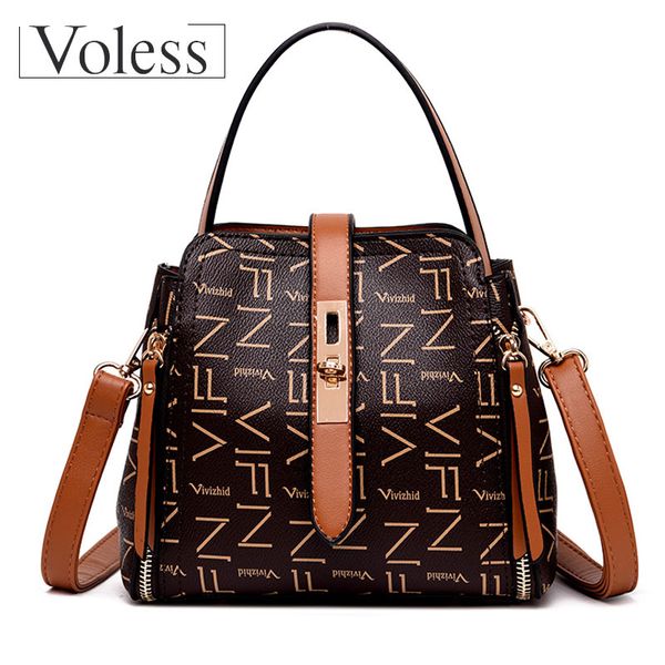 VOLESS Women Handbags Women Vintage Double Zipper Crossbody Shoulder Bags Luxury Handbags Bags Designer 2018 Hot Sale
VOLESS Women Handbags Women Vintage Double Zipper Crossbody Shoulder Bags Luxury Handbags Bags Designer 2018 Hot Sale