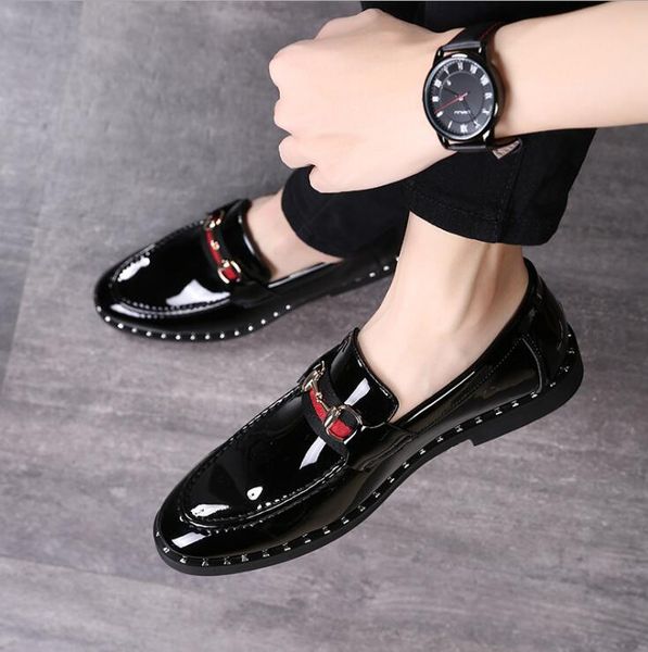 Hot Men Shiny Patent Leather Shoes Casual Shoes male England Style personality design luxury leather shoes
Hot Men Shiny Patent Leather Shoes Casual Shoes male England Style personality design luxury leather shoes