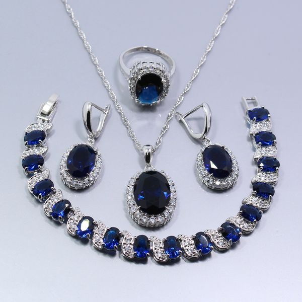 manny 925 sterling silver 4pcs women jewelry set blue white zircon earrings ring necklace pendant bracelet z79, Slivery;golden
manny 925 sterling silver 4pcs women jewelry set blue white zircon earrings ring necklace pendant bracelet z79, Slivery;golden