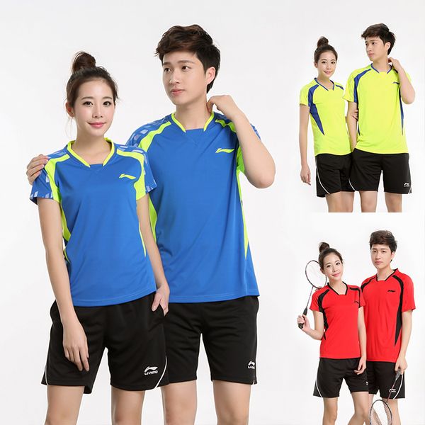 li ning authentic badminton t-shirt suit men/women table tennis jerseys sportswear quick-drying short-sleeved tennis shorts train clothes, White;yellow
li ning authentic badminton t-shirt suit men/women table tennis jerseys sportswear quick-drying short-sleeved tennis shorts train clothes, White;yellow