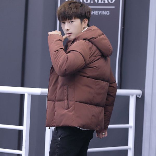 new men cotton pad warm and windproof casual fashion caramel color black long-sleeved hooded jacket outwear man ing, Black;brown
new men cotton pad warm and windproof casual fashion caramel color black long-sleeved hooded jacket outwear man ing, Black;brown