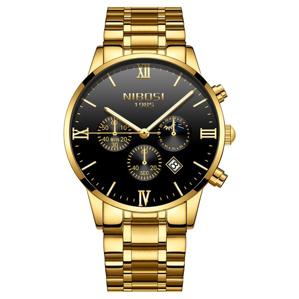 nibosi business casual mens watches waterproof chronograph watch for men luminous date analogue watch relogio, Slivery;brown
nibosi business casual mens watches waterproof chronograph watch for men luminous date analogue watch relogio, Slivery;brown