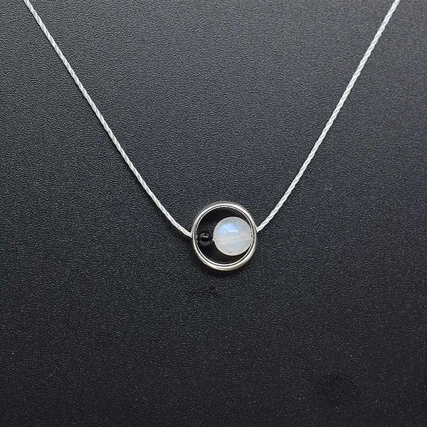healing crystal natural blue moonstone chokers necklaces invisible chain 925 silver black onyx fine jewelry women #o022n
healing crystal natural blue moonstone chokers necklaces invisible chain 925 silver black onyx fine jewelry women #o022n