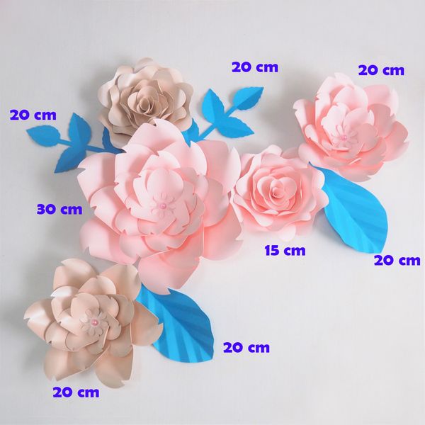 diy giant paper flowers artificial rose fleurs artificielles backdrop 5pcs+ 4 leave wedding party decor nursery light pink
diy giant paper flowers artificial rose fleurs artificielles backdrop 5pcs+ 4 leave wedding party decor nursery light pink