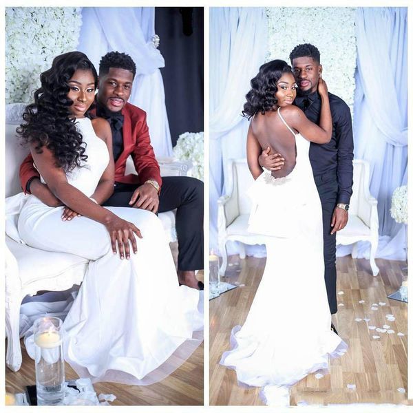 elegant simple white wedding dresses backless mermaid beach bridal gowns south african wedding vestidos custom made cheap
elegant simple white wedding dresses backless mermaid beach bridal gowns south african wedding vestidos custom made cheap