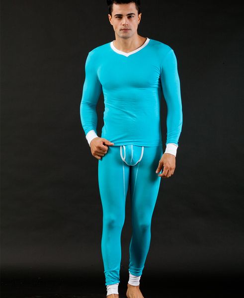 men thin long johns set modal comfortable tight slim thermal underwear and pant 5 color, Black;brown
men thin long johns set modal comfortable tight slim thermal underwear and pant 5 color, Black;brown