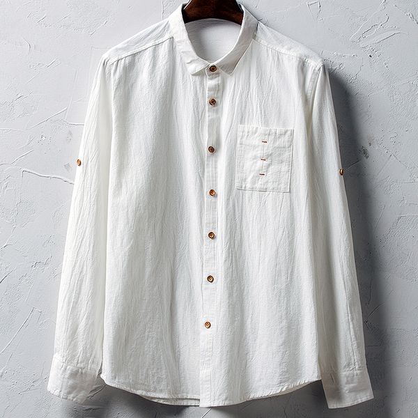 suehaiwe's brand autumn korean style cotton shirts men solid white fashion shirt mens 4xl casual turn-down collar shirt chemise, White;black
suehaiwe's brand autumn korean style cotton shirts men solid white fashion shirt mens 4xl casual turn-down collar shirt chemise, White;black
