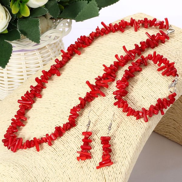 women earrings necklace vintage irregular coral jewelry sets silver plated chocker necklace drop earrings string bracelet wedding bridal set
women earrings necklace vintage irregular coral jewelry sets silver plated chocker necklace drop earrings string bracelet wedding bridal set