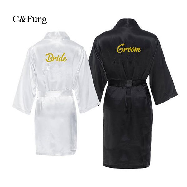 c&fung personalized groom robes monogrammed bride and groom robe couples wedding matching gift his & hers robes, Black;brown
c&fung personalized groom robes monogrammed bride and groom robe couples wedding matching gift his & hers robes, Black;brown