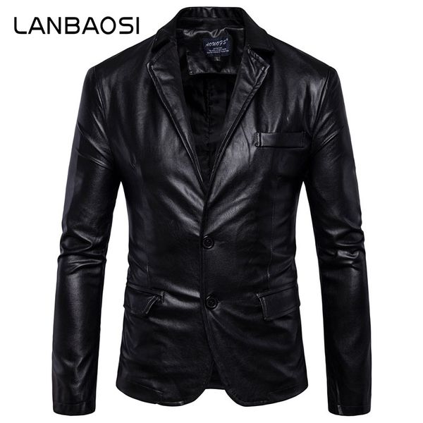 lanbaosi brand new men's blazer jacket male pu leather coat blazer jacket slim fit motorcycle faux leather suit casual outwear, White;black
lanbaosi brand new men's blazer jacket male pu leather coat blazer jacket slim fit motorcycle faux leather suit casual outwear, White;black