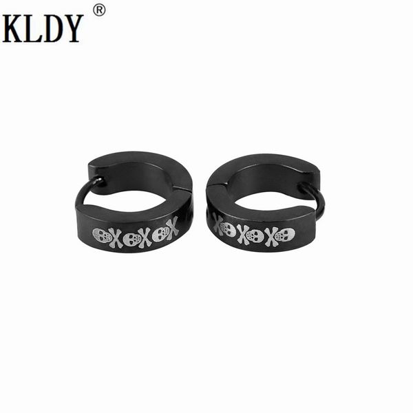 kldy man black earrings stainless steel skull punk hoop earrings vacuum plating black quality personalized jewelry wholesale, Golden;silver
kldy man black earrings stainless steel skull punk hoop earrings vacuum plating black quality personalized jewelry wholesale, Golden;silver
