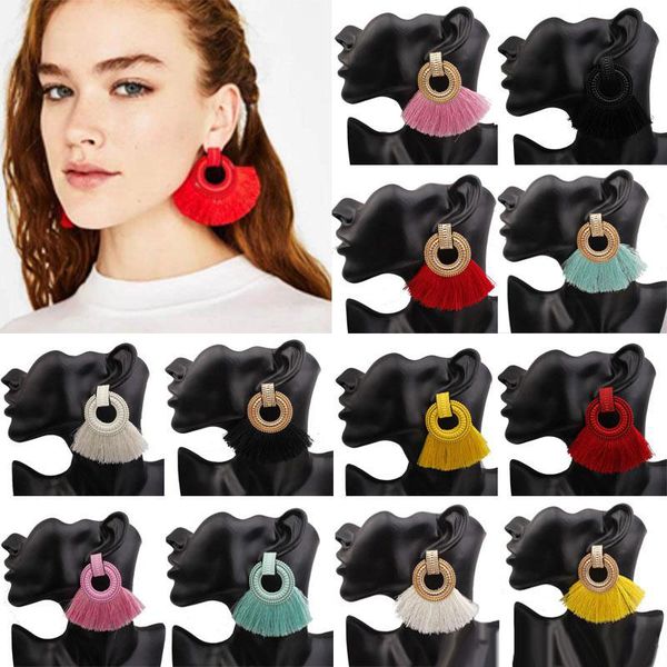 hyperbole geometry multicolor tassel earrings for women earring bohemian sector wedding party cotton ethnic jewelry female gifts, Silver
hyperbole geometry multicolor tassel earrings for women earring bohemian sector wedding party cotton ethnic jewelry female gifts, Silver