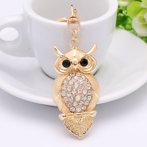 wedding party favor and gifts chic metal rhinestone owl keychain animal bag pendant car keyring, Silver
wedding party favor and gifts chic metal rhinestone owl keychain animal bag pendant car keyring, Silver