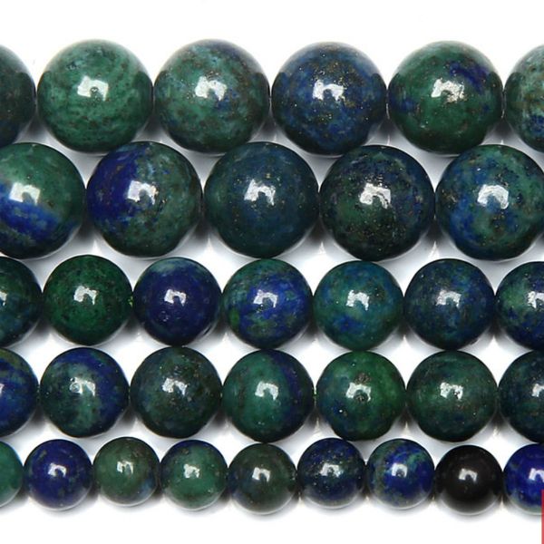 8mm natural stone chrysocolla azurite round loose beads 15" strand 4 6 8 10 12 mm pick size for jewelry making, Black
8mm natural stone chrysocolla azurite round loose beads 15" strand 4 6 8 10 12 mm pick size for jewelry making, Black