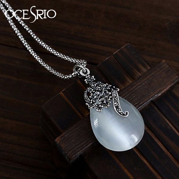 ocesrio vintage cat eyes pendant necklace with stone silver plated tibetan necklace for women jewelry africa gift nke-h73
ocesrio vintage cat eyes pendant necklace with stone silver plated tibetan necklace for women jewelry africa gift nke-h73