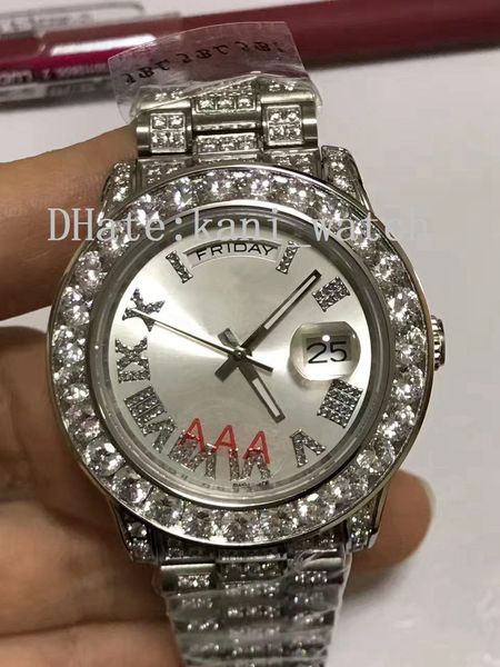 Fa hion brand 228348 automatic movement large diamond watch 41 mm full drill ca e apphire mirror men 039 watch
Fa hion brand 228348 automatic movement large diamond watch 41 mm full drill ca e apphire mirror men 039 watch