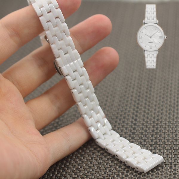 ceramic watchband women watch strap small bracelet wristwatches band pearl white belt waterproof bracelet for ar1485, Black;brown
ceramic watchband women watch strap small bracelet wristwatches band pearl white belt waterproof bracelet for ar1485, Black;brown