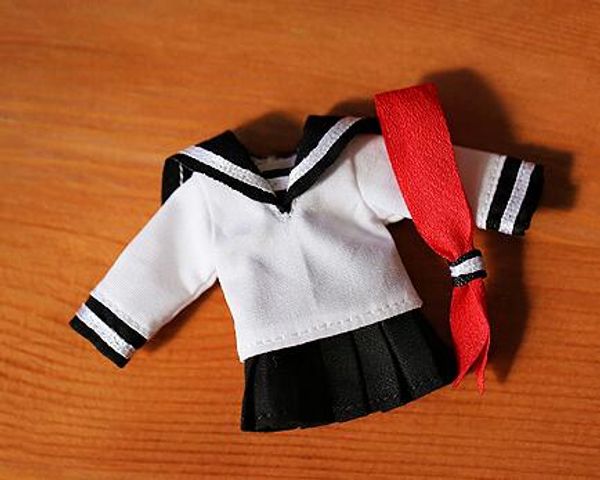 

new arrival black white sailor suit 1/12 cu-poche azone ob11 bjd dress bjd doll clothes