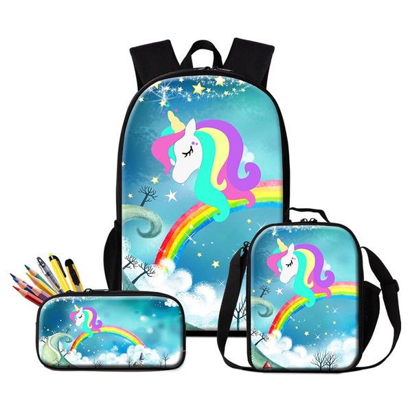 3 pcs set school backpack pencil bag lunch bags for school cute unicorn printing schoolbag pen bags for student children's bagpack lunc
3 pcs set school backpack pencil bag lunch bags for school cute unicorn printing schoolbag pen bags for student children's bagpack lunc