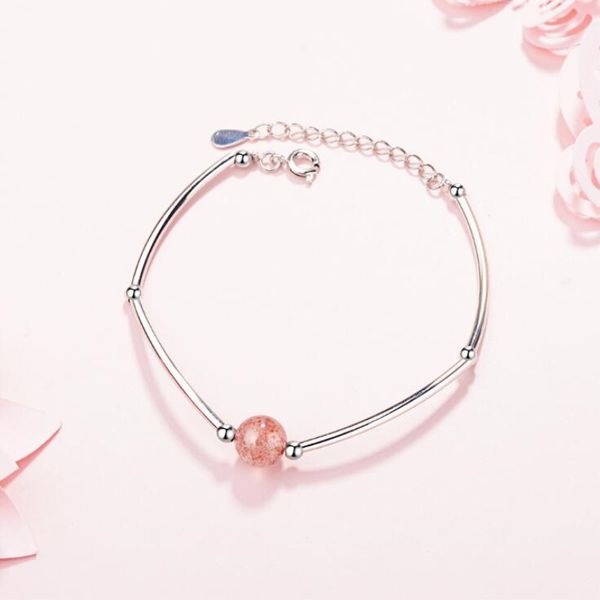 transfer beads lucky fashion female 925 sterling silver jewelry simple teach peach strawberry crystal ball bracelets sb117, Golden;silver
transfer beads lucky fashion female 925 sterling silver jewelry simple teach peach strawberry crystal ball bracelets sb117, Golden;silver