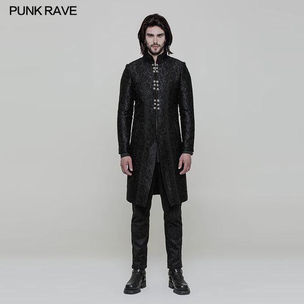 new punk rave classic gothic black vintage gorgeous victorian retro three-quarter men's coat jacket wy850, Black;brown
new punk rave classic gothic black vintage gorgeous victorian retro three-quarter men's coat jacket wy850, Black;brown