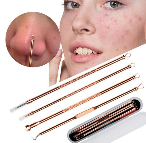 4pcs/set professional rose gold dual heads acne needle blackhead blemish pimple extractor remover spot cleaner beauty skin care tool kit
4pcs/set professional rose gold dual heads acne needle blackhead blemish pimple extractor remover spot cleaner beauty skin care tool kit