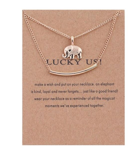 dogeared necklaces with card gold skull elephant infinity pendant double layer clavicle necklace for women multilayer jewelry christmas gift, Silver
dogeared necklaces with card gold skull elephant infinity pendant double layer clavicle necklace for women multilayer jewelry christmas gift, Silver