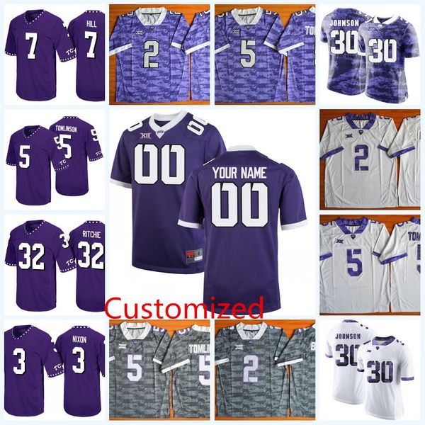 Custom NCAA TCU Horned Frogs Kenny Hill College Football Jersey Garret Wallow Corey Bethley Sewo Olonilua Dctf Live Texas Christian Jersey
Custom NCAA TCU Horned Frogs Kenny Hill College Football Jersey Garret Wallow Corey Bethley Sewo Olonilua Dctf Live Texas Christian Jersey