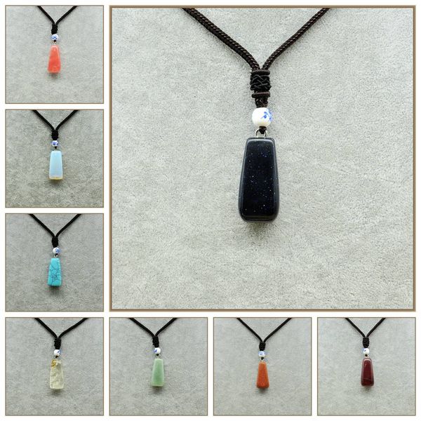 yumten natural stone necklace with colar feminino crystal pendant collane donna birthday party decorations kids moonstone, Silver 
yumten natural stone necklace with colar feminino crystal pendant collane donna birthday party decorations kids moonstone, Silver