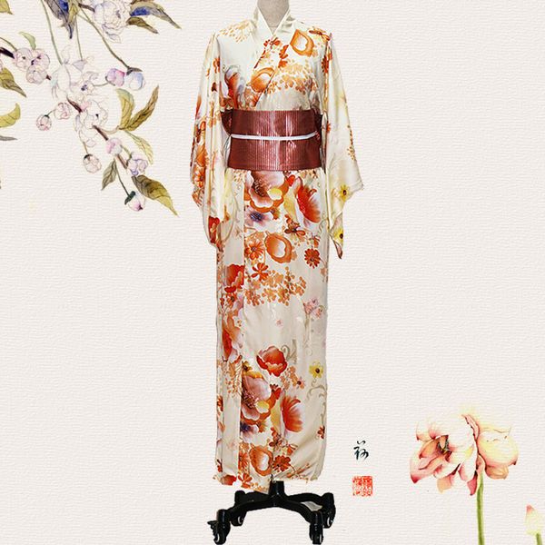 female dress gown print flower stage performance long robe traditional japanese women kimono cosplay ancient clothes, Red
female dress gown print flower stage performance long robe traditional japanese women kimono cosplay ancient clothes, Red