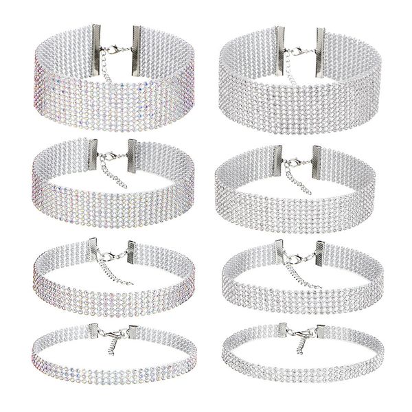 gothic snap street short chokers popular fashion accessories full diamond short necklace ab color women jewelry 
gothic snap street short chokers popular fashion accessories full diamond short necklace ab color women jewelry
