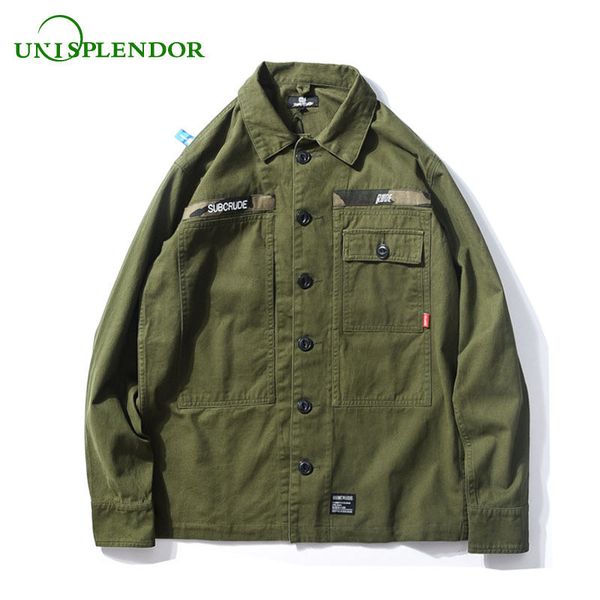 unisplendor boy casual camouflage cotton patchwork men street cool windbreaker jackets 2018 spring autumn man hip hop coat yy166, Black;brown
unisplendor boy casual camouflage cotton patchwork men street cool windbreaker jackets 2018 spring autumn man hip hop coat yy166, Black;brown