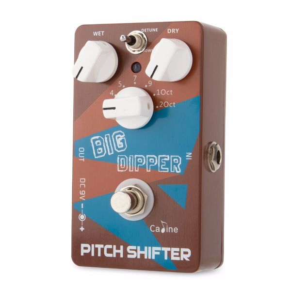 caline cp-36 pitch shifiter guitar effect pedal big dipper pedal wet and dry knobs blend the original and new harmonic signal
caline cp-36 pitch shifiter guitar effect pedal big dipper pedal wet and dry knobs blend the original and new harmonic signal