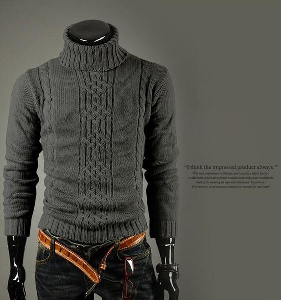 mens designer sweaters winter warm sweater irregular twisted men's turtleneck sweater thick thick fashion men's clothing men, White;black
mens designer sweaters winter warm sweater irregular twisted men's turtleneck sweater thick thick fashion men's clothing men, White;black