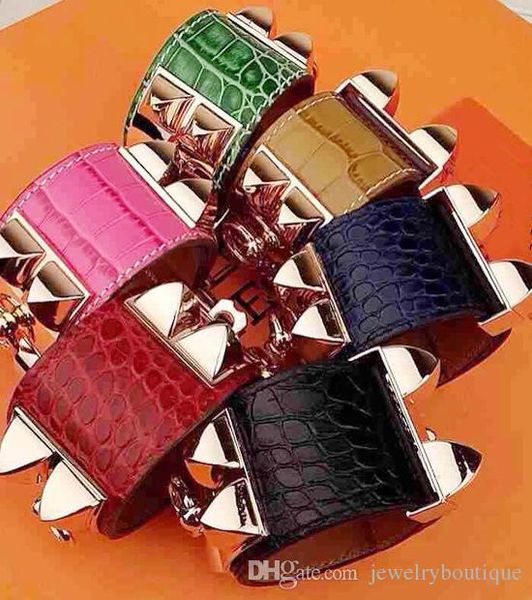 New design Titanum steel bracelet with crocodile genuine leather in many colors Women and man brand name jewelry gifts PS5376
New design Titanum steel bracelet with crocodile genuine leather in many colors Women and man brand name jewelry gifts PS5376