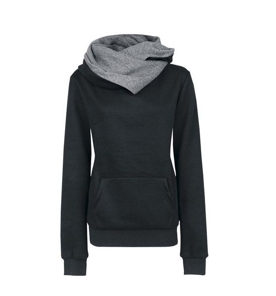fashion chic design women casual solid hoodies lapel hooded sweatshirts pullovers turn-down collar autumn winter wholesale, Black
fashion chic design women casual solid hoodies lapel hooded sweatshirts pullovers turn-down collar autumn winter wholesale, Black