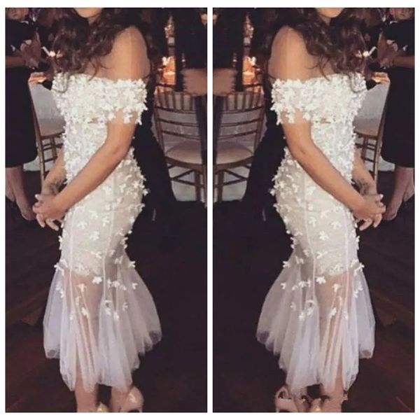 2021 bateau neck slim cocktail dresses appliques flowers tea-length robe de soiree prom party gowns club ladies formal wear, Black
2021 bateau neck slim cocktail dresses appliques flowers tea-length robe de soiree prom party gowns club ladies formal wear, Black