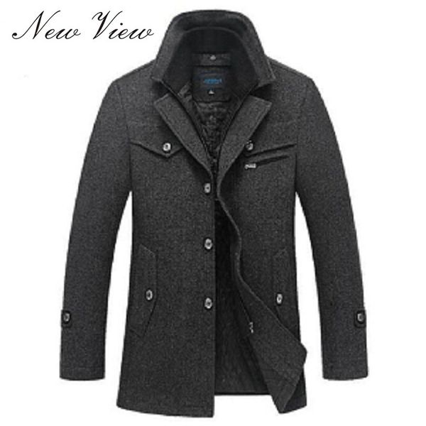 new 2016 winter wool coat slim fit jackets fashion outerwear warm man casual jacket overcoat pea coat plus size m-xxxxl, Black
new 2016 winter wool coat slim fit jackets fashion outerwear warm man casual jacket overcoat pea coat plus size m-xxxxl, Black