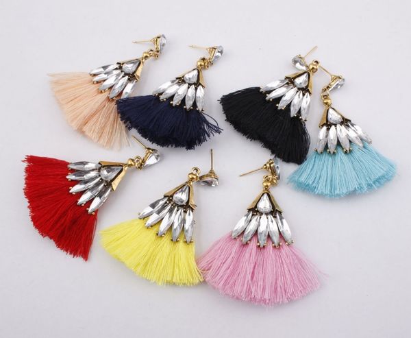 7 styles women girl elegant lozenge rhinestones tassel earrings fringe drop dangle stud long tassel earrings support fba drop shipping g798r, Silver
7 styles women girl elegant lozenge rhinestones tassel earrings fringe drop dangle stud long tassel earrings support fba drop shipping g798r, Silver