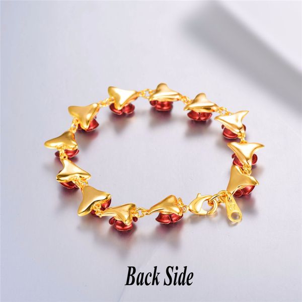 Bracelet Red Rose Flowers Gold Color Wrist Chain Charm Christmas Gift For Women Fashion New Hot Jewelry Bracelets Wholesale
Bracelet Red Rose Flowers Gold Color Wrist Chain Charm Christmas Gift For Women Fashion New Hot Jewelry Bracelets Wholesale