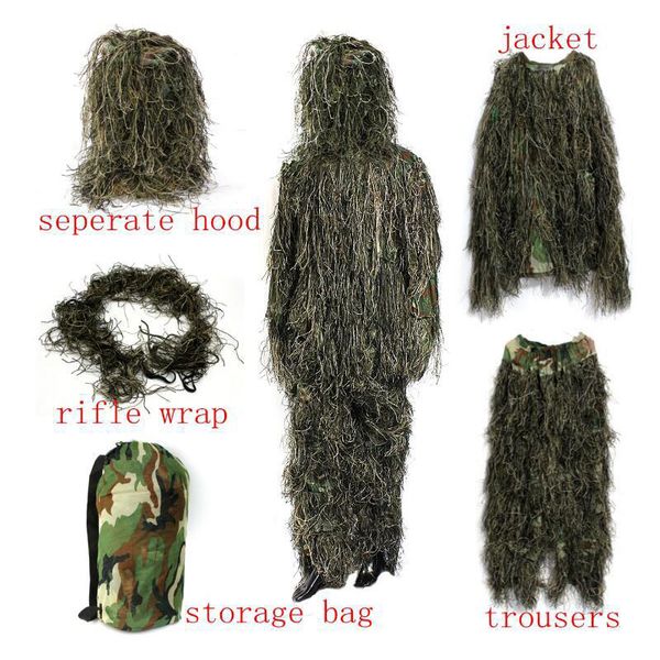 jungle camouflage geely set imitate grass hunting invisible clothes outdoor grass hide cs sniper suit set tactical camouflage, Camo
jungle camouflage geely set imitate grass hunting invisible clothes outdoor grass hide cs sniper suit set tactical camouflage, Camo