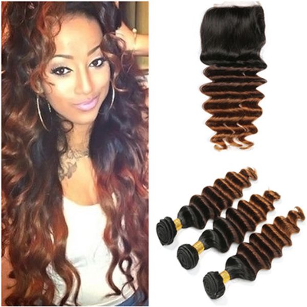 malaysian 3tone ombre virgin human hair weave deep wave with closure #1b/4/30 medium auburn ombre 4x4 front lace closure with 3bundles, Black;brown
malaysian 3tone ombre virgin human hair weave deep wave with closure #1b/4/30 medium auburn ombre 4x4 front lace closure with 3bundles, Black;brown