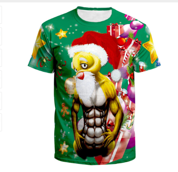 men/womens 3d santa claus christmas present print short sleeve funny t-shirts harajuku fitness casual shirt u1082, White;black
men/womens 3d santa claus christmas present print short sleeve funny t-shirts harajuku fitness casual shirt u1082, White;black