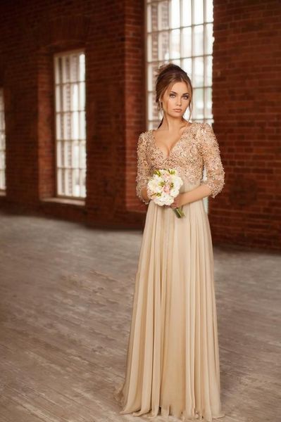 elegant 3/4 lace sleeve prom dresses v-neck beaded sequined crystal empire champagne chiffon formal gowns custom size, Black
elegant 3/4 lace sleeve prom dresses v-neck beaded sequined crystal empire champagne chiffon formal gowns custom size, Black
